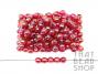 Acrylic Faceted 7mm Ball - Transparent Dark Red with Rainbow Coating
